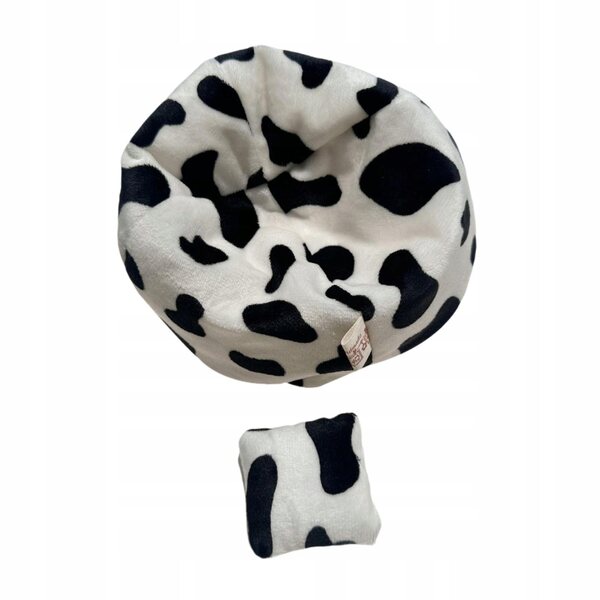 Miniatura divano con cuscino per casa delle bambole 17 cm bianco e nero