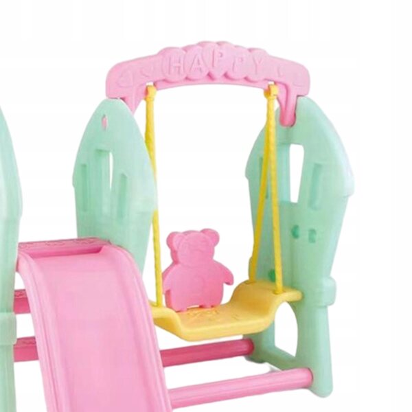 Set gioco con altalena e scivolo per casa delle bambole in materiale PP