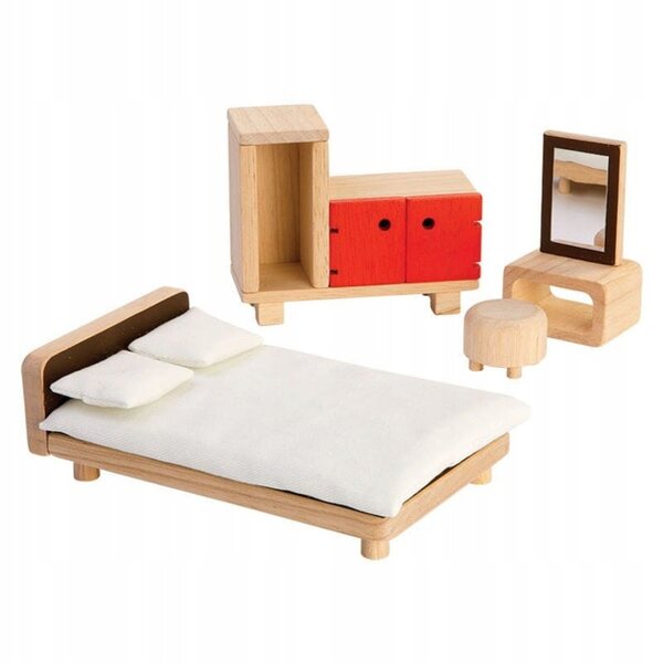 Plan Toys Holzmöbel-Set für Puppenzimmer