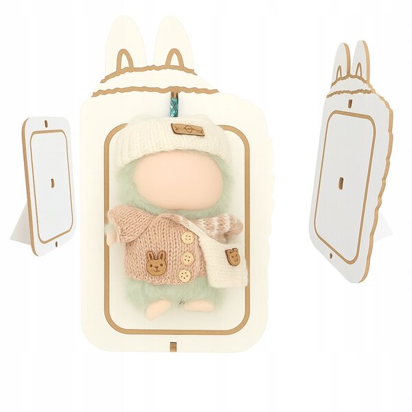 Labubu-Puppenständer und Brelok-Kleiderbügel aus MDF 30 cm für Kinder