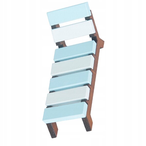 Mini sdraio pieghevole in legno per decorazione e divertimento dei bambini