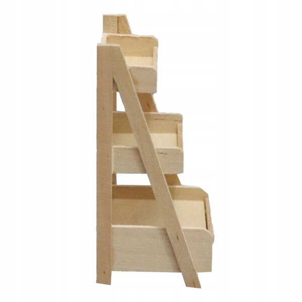 Dekorativer Mini-Pflanzenständer aus Holz für Zuhause und Kinder, Beige, 5 x 11 cm