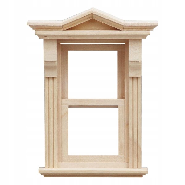 1:12 Holzfenster für Puppenhaus, Vintage Miniatur Accessoire