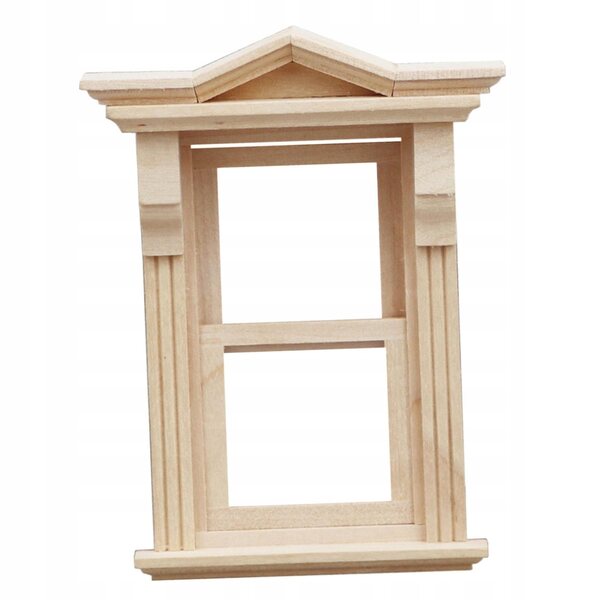 1:12 Holzfenster für Puppenhaus, Vintage Miniatur Accessoire