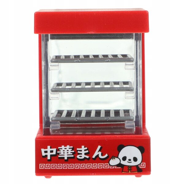 Mini frigorifero rosso in plastica per casetta delle bambole, 4,8x3,3x3,3 cm