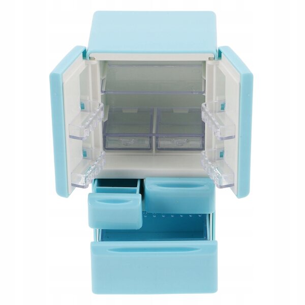 Mini frigorifero giocattolo per casa delle bambole in plastica scala 1:12