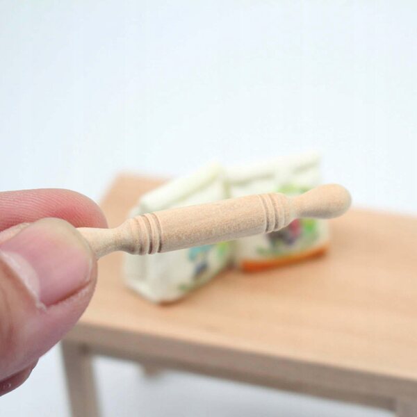 Set Miniature per Cucina Giocattolo con Mattarello e Sacchetto di Farina 1:12