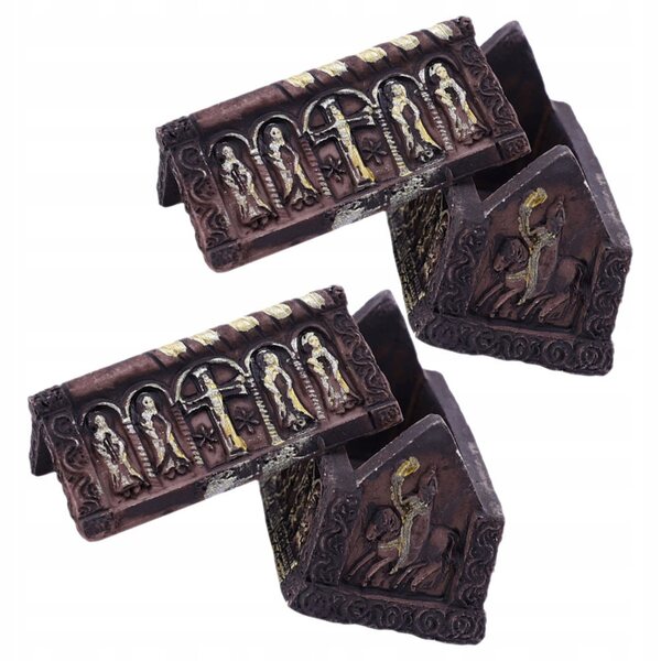 Mini-Harz-Trumnette für Halloween-Dekorationen – Set mit 2 Stück, 5 x 4 x 3 cm