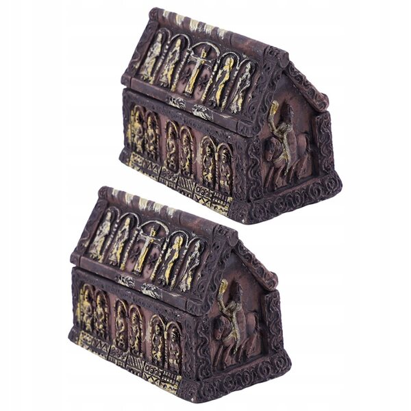 Mini-Harz-Trumnette für Halloween-Dekorationen – Set mit 2 Stück, 5 x 4 x 3 cm