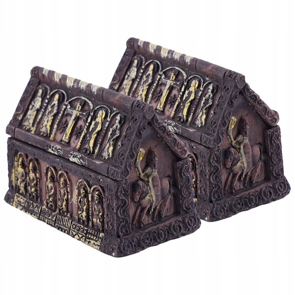 Mini-Harz-Trumnette für Halloween-Dekorationen – Set mit 2 Stück, 5 x 4 x 3 cm