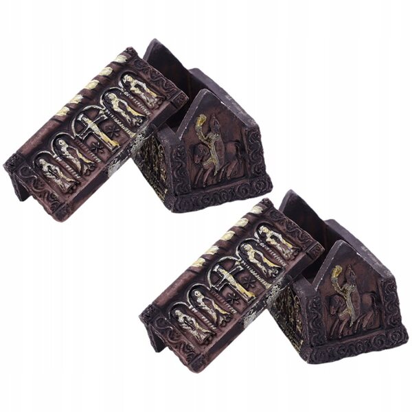 Mini-Harz-Trumnette für Halloween-Dekorationen – Set mit 2 Stück, 5 x 4 x 3 cm