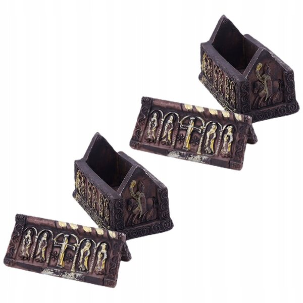 Mini-Harz-Trumnette für Halloween-Dekorationen – Set mit 2 Stück, 5 x 4 x 3 cm