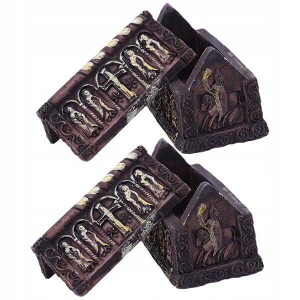 Mini-Harz-Trumnette für Halloween-Dekorationen – Set mit 2 Stück, 5 x 4 x 3 cm