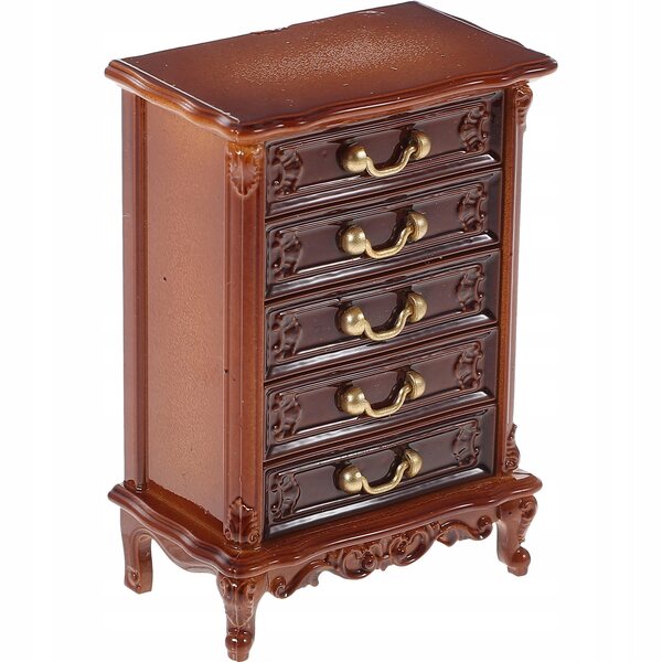 Holzminiatur: Kleines dekoratives Sideboard für das Puppenhaus