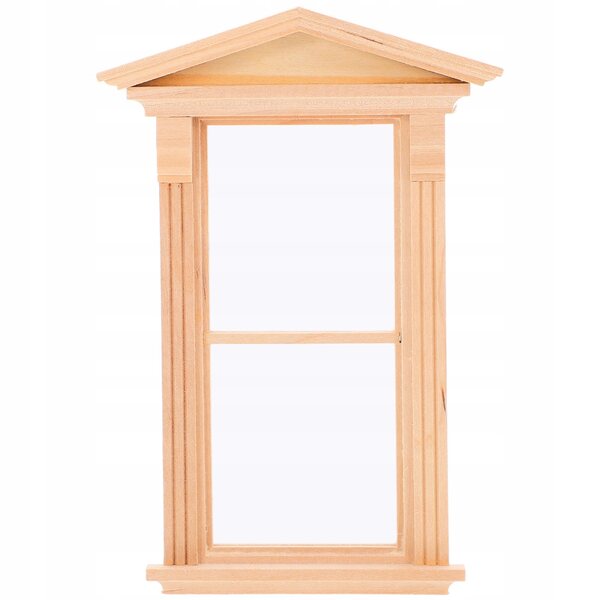 Mini finestra in legno per casa delle bambole DIY decorativa e creativa