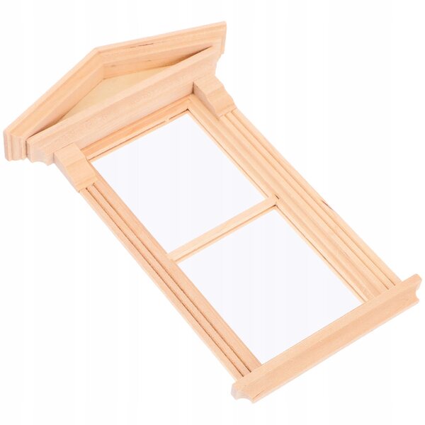 Mini finestra in legno per casa delle bambole DIY decorativa e creativa