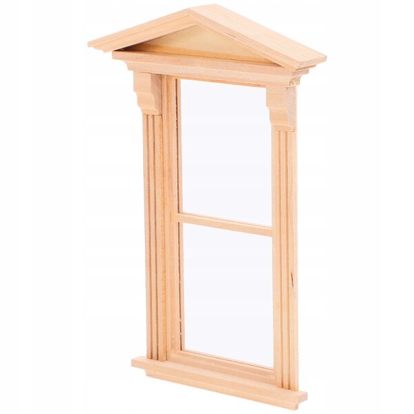 Mini finestra in legno per casa delle bambole DIY decorativa e creativa