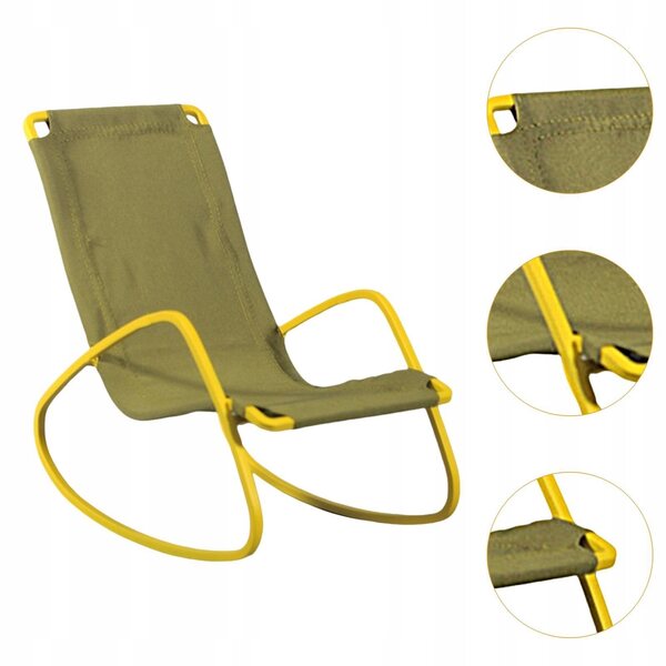 Grünes Mini-Sofa im Maßstab 1:6 für Puppenhaus, realistisches Accessoire