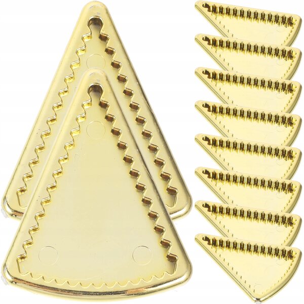 Lot de 10 mini Talerzi décoratifs en plastique pour maisons de poupées et jeux
