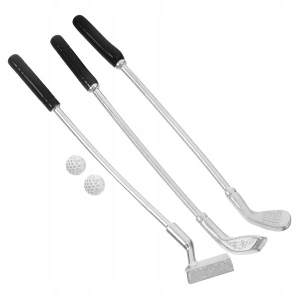 Set Miniatura Club Golf Realistico con Mazze e Palline per Decorazioni e Collezioni