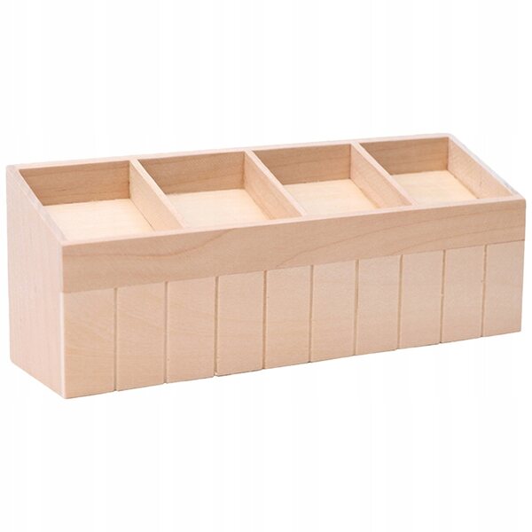 Holzminiatur: elegante Obst- und Gemüsepräsentation für Puppenhäuser