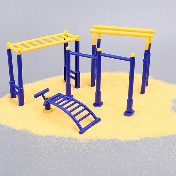 Miniatur-Fitnessgeräte-Set 1:12 1:18 für Dioramen und Puppenhäuser