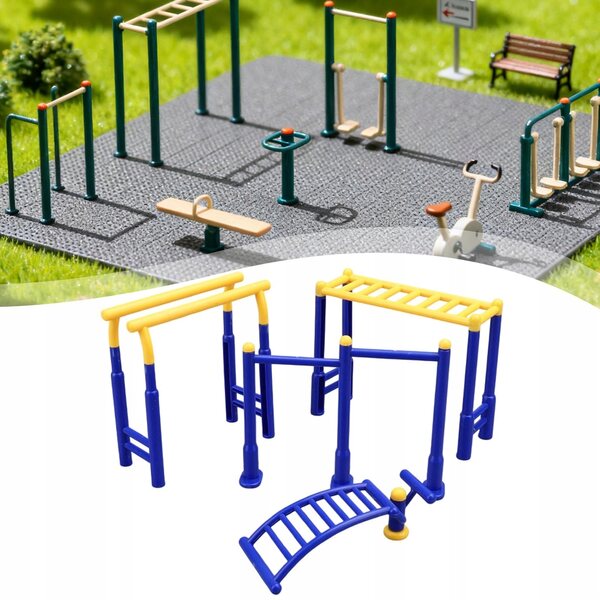 Miniatur-Fitnessgeräte-Set 1:12 1:18 für Dioramen und Puppenhäuser