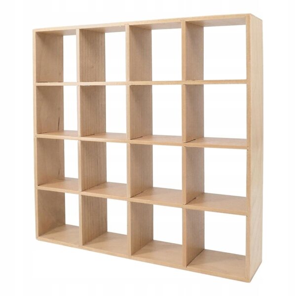 1/12 Miniatur-Organizer aus Holz für Puppenhaus mit 16 Fächern