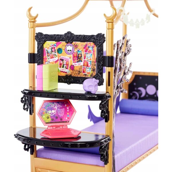 Monster High Sypialnia Clawdeen Wolf Zubehör- und Möbelset für Kinder ab 4 Jahren