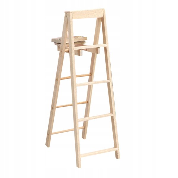 Mini scala in legno per case delle bambole e decorazioni: compatta e resistente