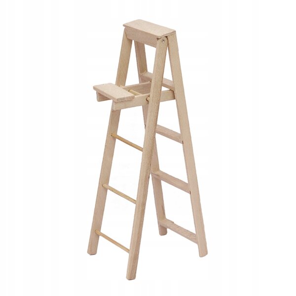 Mini scala in legno per case delle bambole e decorazioni: compatta e resistente
