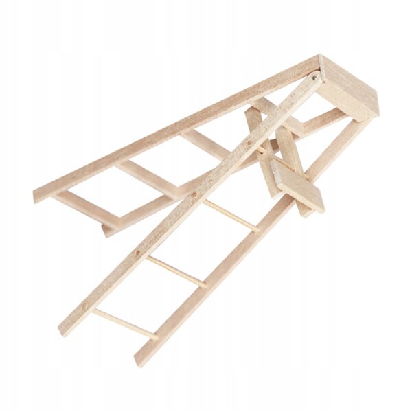 Mini scala in legno per case delle bambole e decorazioni: compatta e resistente