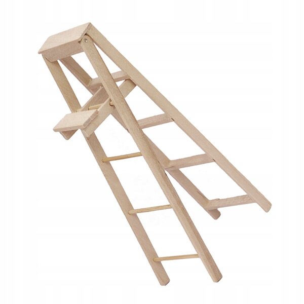 Mini scala in legno per case delle bambole e decorazioni: compatta e resistente