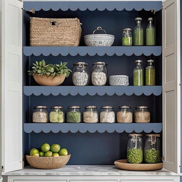 Set van 10 decoratieve houten waaiervormige lijsten 40x3x0,3 cm voor doe-het-zelf
