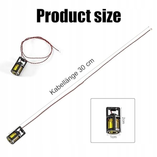 Lanternes LED miniatures pour maisons de poupées, ensemble de 2 pièces, câble de 15 cm, lumière chaude