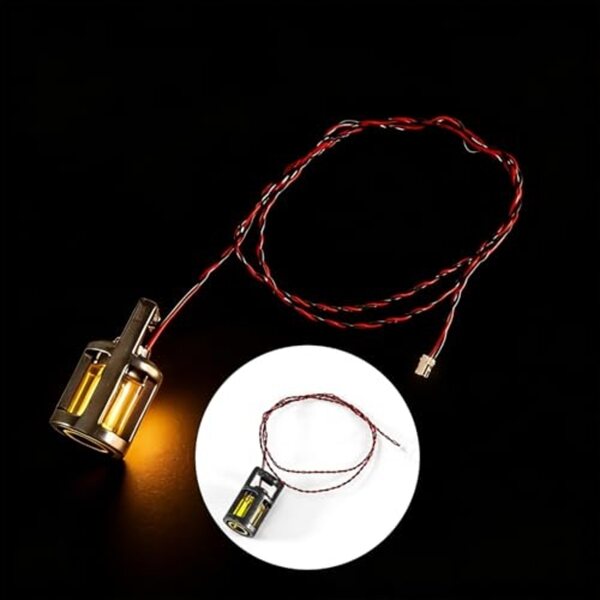 Lanternes LED miniatures pour maisons de poupées, ensemble de 2 pièces, câble de 15 cm, lumière chaude