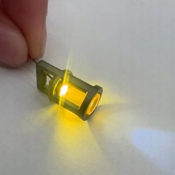 Lanternes LED miniatures pour maisons de poupées, ensemble de 2 pièces, câble de 15 cm, lumière chaude