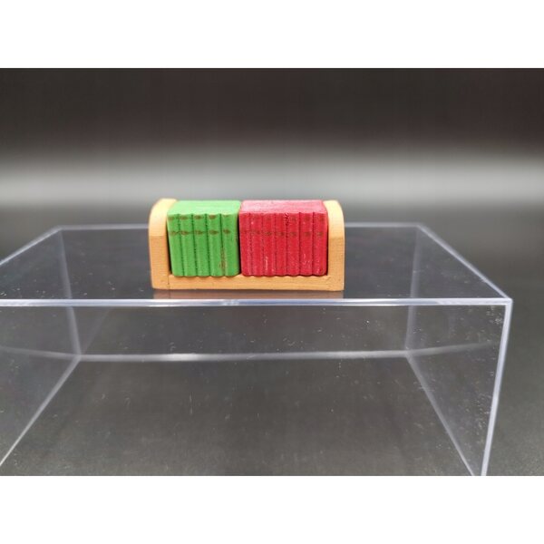 Mini Mobili in Legno Scatola con Libri Scala 1:12 Eaglemoss per Bambini 9+