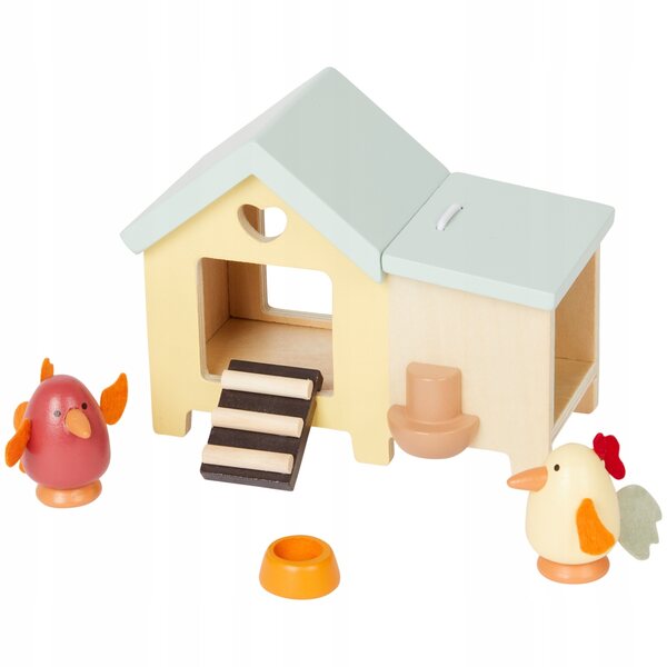 Holzzubehör für Pralnia Mini Matters Puppenhaus für Kinder ab 3 Jahren