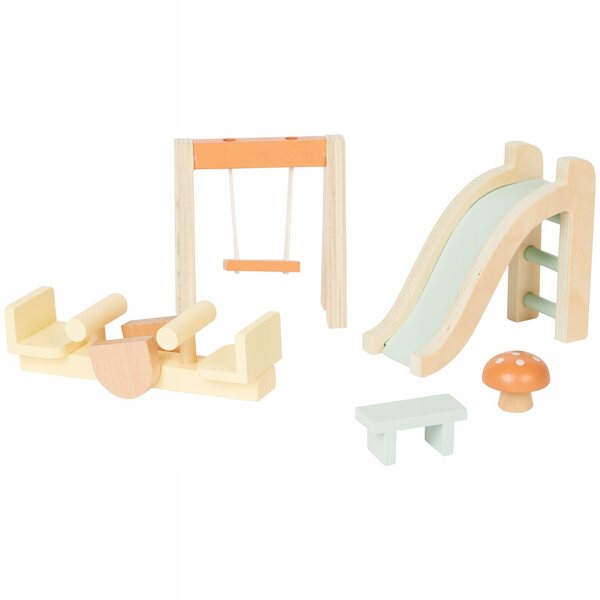 Holzzubehör für Pralnia Mini Matters Puppenhaus für Kinder ab 3 Jahren