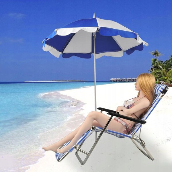 Mini sedia pieghevole da spiaggia in scala 1:6 per bambole e action figure