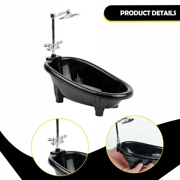 Mini vasca da bagno per bambole decorazione realistica per casa delle bambole