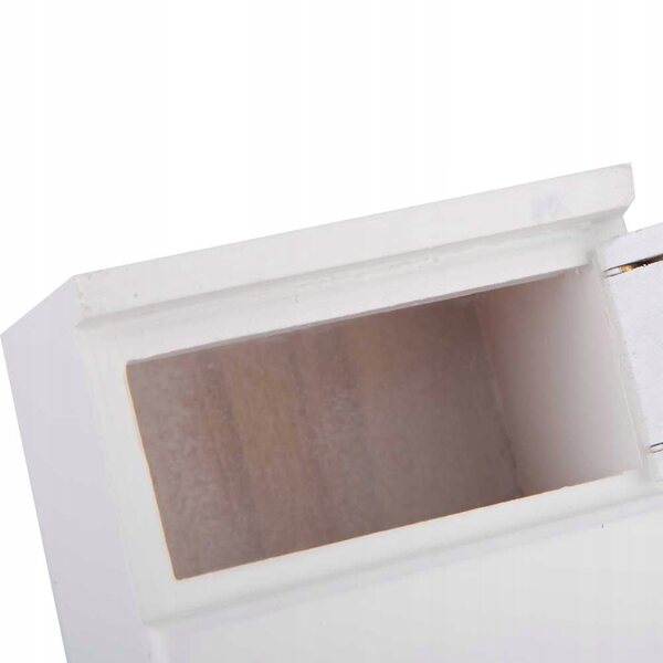 Meuble de poupée réfrigérateur en bois réaliste et sûr 13x6x5 cm
