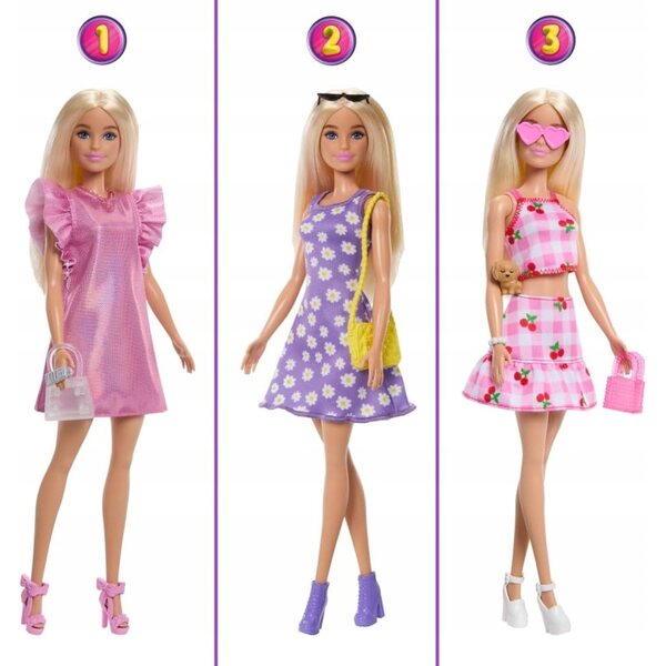 BARBIE SZAFA MARZEŃ ZESTAW ZABAWY LALKA UBRANKA AKCESORIA 25 ELEM