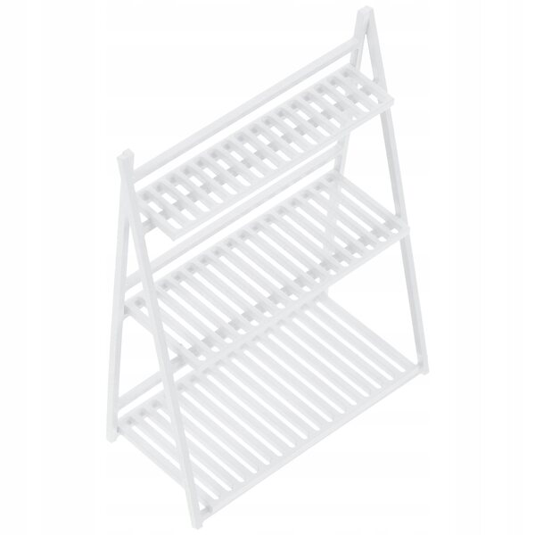 Mini supporto porta piante in ABS bianco per case di bambole e micro giardini