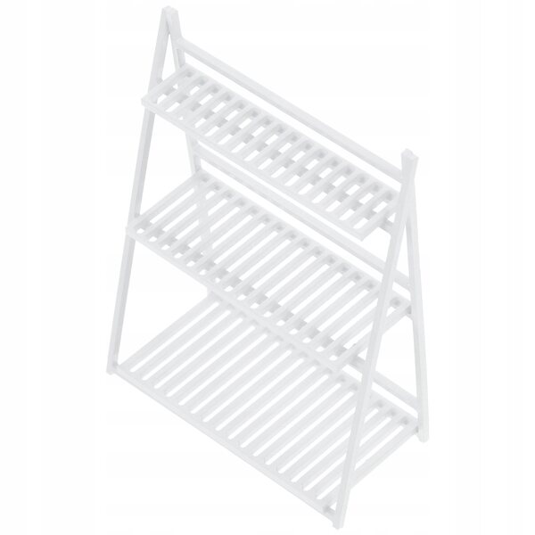 Mini supporto porta piante in ABS bianco per case di bambole e micro giardini