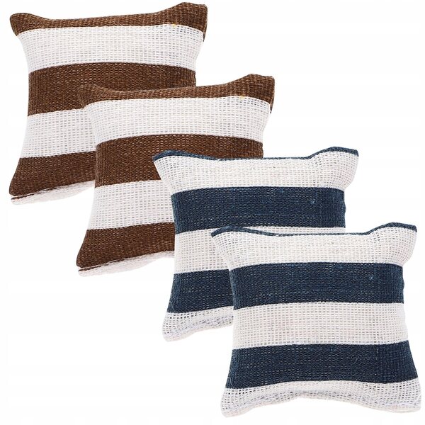 Lot de 4 mini coussins décoratifs élégants pour maisons de poupées en tissu