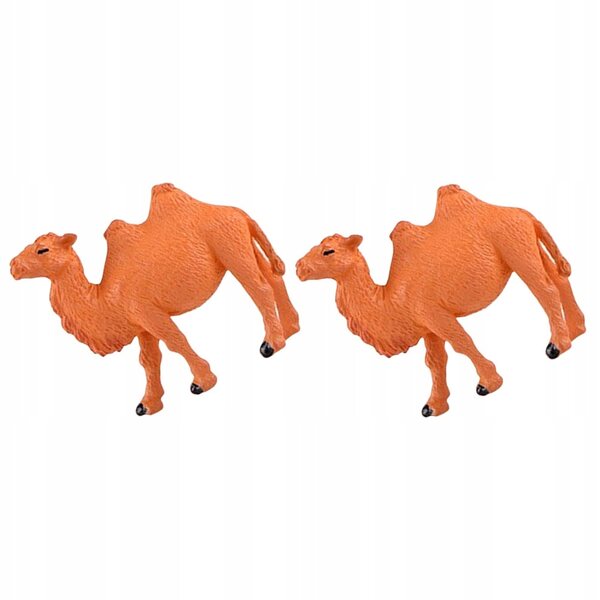 Miniature Figurine Cammelli in Plastica per Decorazioni da Giardino 2 pezzi