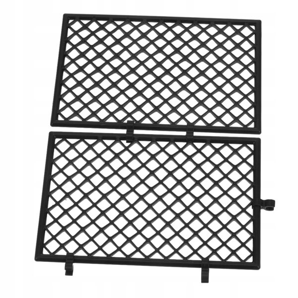 Mini recinzioni da giardino in plastica nera set 6 pezzi 9,4x6,2 cm
