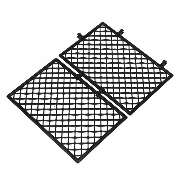 Mini recinzioni da giardino in plastica nera set 6 pezzi 9,4x6,2 cm